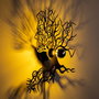 Opviq Tree Man Lámpara de pared negra